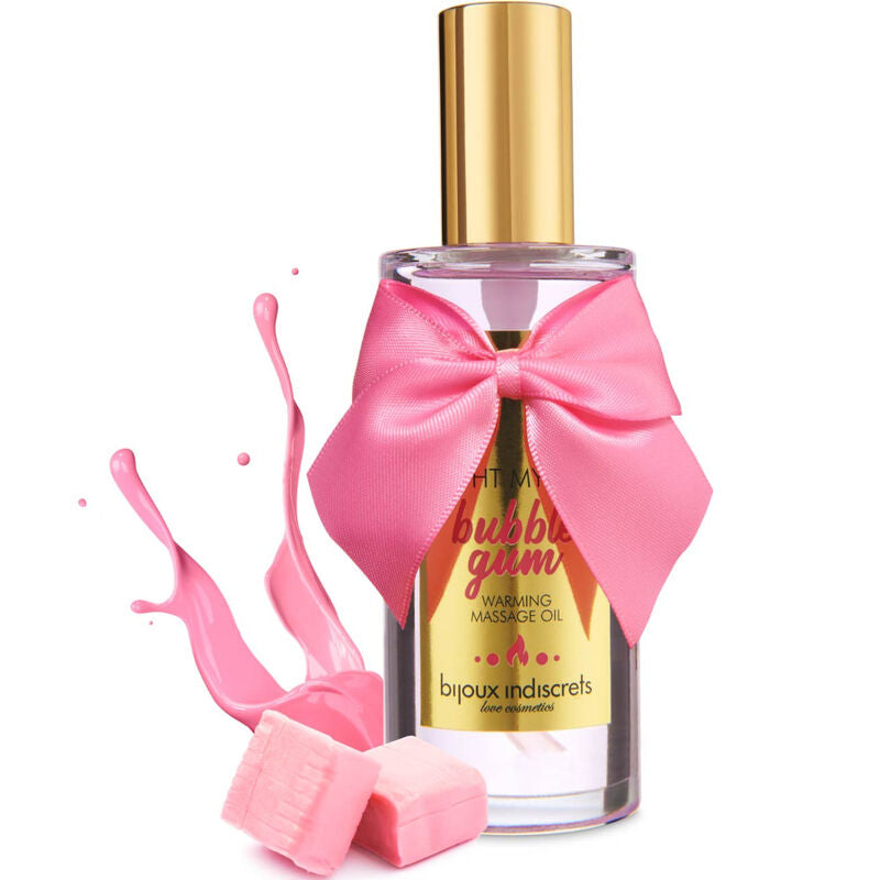 Ulei de Masaj, Bijoux Indiscrets - Light My Fire, Efect de Incalzire, Aroma Guma de Mestecat 100 ML