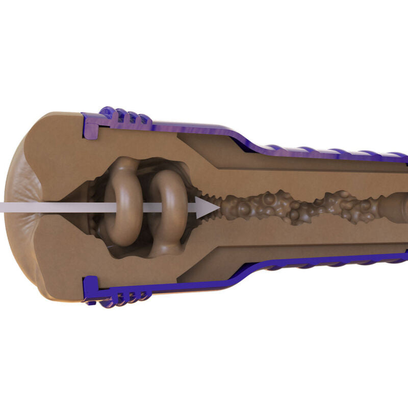 Masturbator, Fleshlight - Boost Ano Blast, Anal cu Turbo Tech, Albastru Metalic