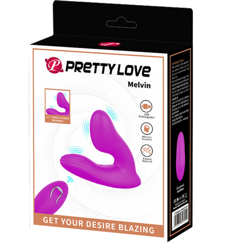 Vibrator Clitoris, Pretty Love - Melvin, cu Telecomanda Wireless