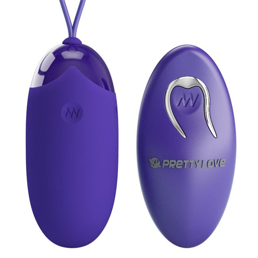 Ou Vibrator, PRETTY LOVE - Berger Youth, Telecomanda, 12 Functii, Violet