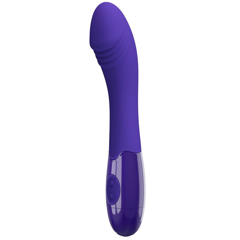 Vibrator Dildo, Pretty Love - Elemental Youth, 30 de Functii de Vibratie, Mov