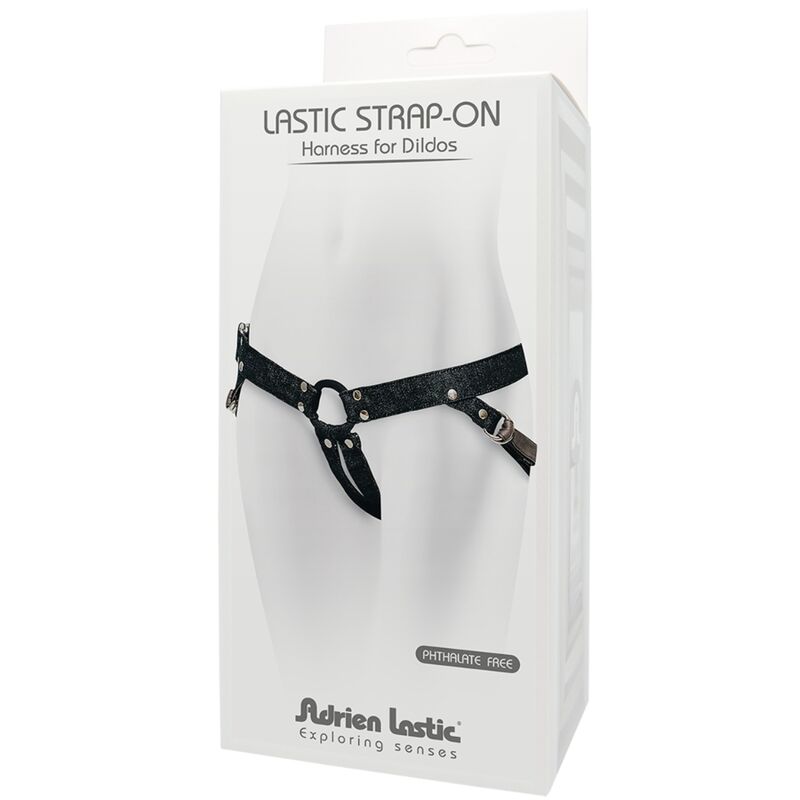 Ham Strapon, Adrien Lastic - Lastic Strap On, Ajustabil, Negru