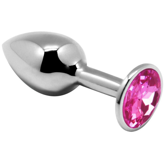 Plug Anal, Alive - Mini, Metalic cu Diamant, Roz / Marimea S