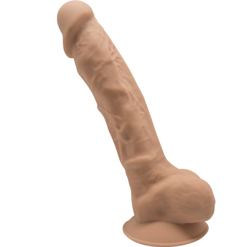 Dildo Realistic, SilexD - Model 1, Densitate Dubla Silexpan, 23 CM Caramel