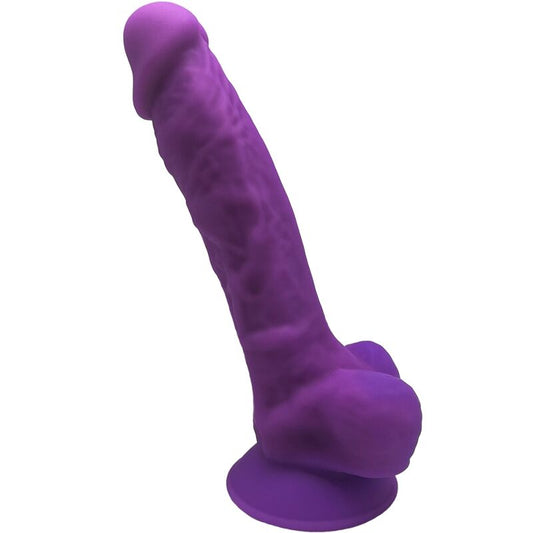 Dildo, Silexd, Model 1 Realistic Penis Premium Silexpan Silicone Violet 17.5 CM
