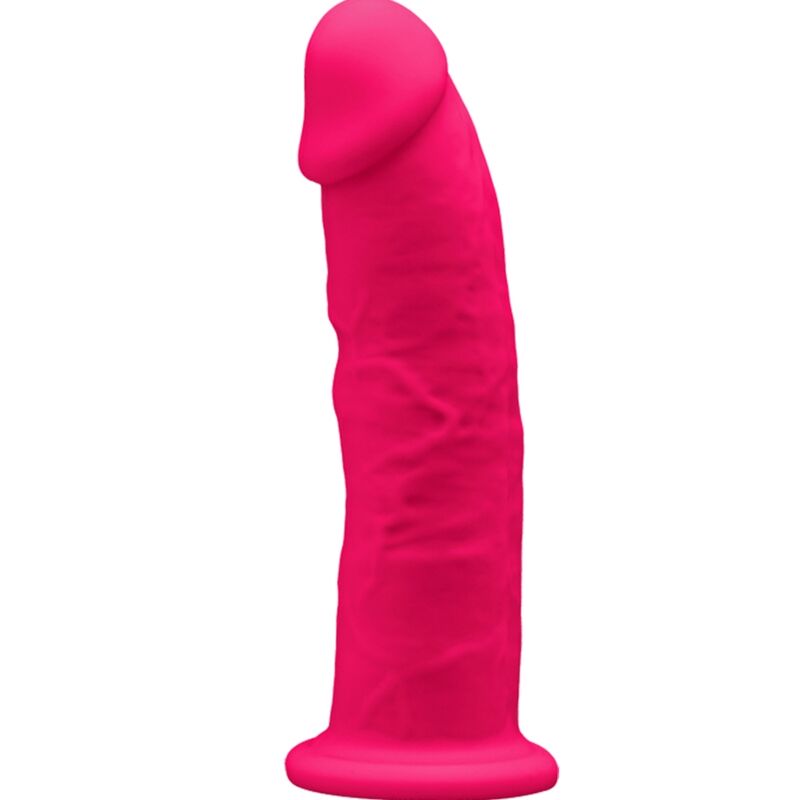 Dildo, SilexD - Model 2, Realistic Penis Silicon Silexpan cu Ventuza, 15 CM Roz