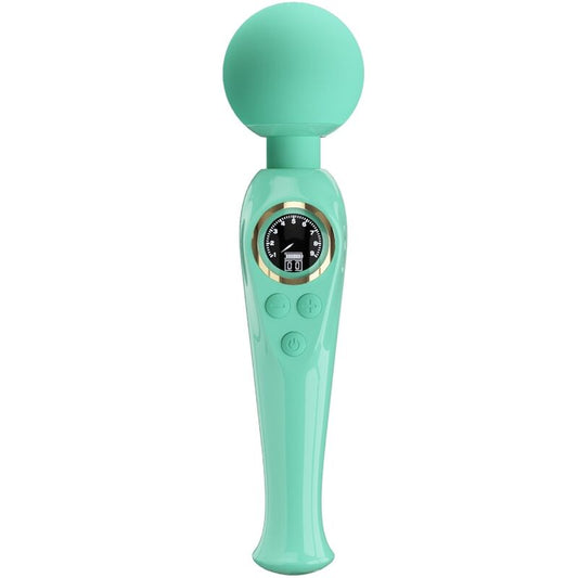 Masator Wand cu Vibratii, PRETTY LOVE - Skyler, 10 Functii, Verde