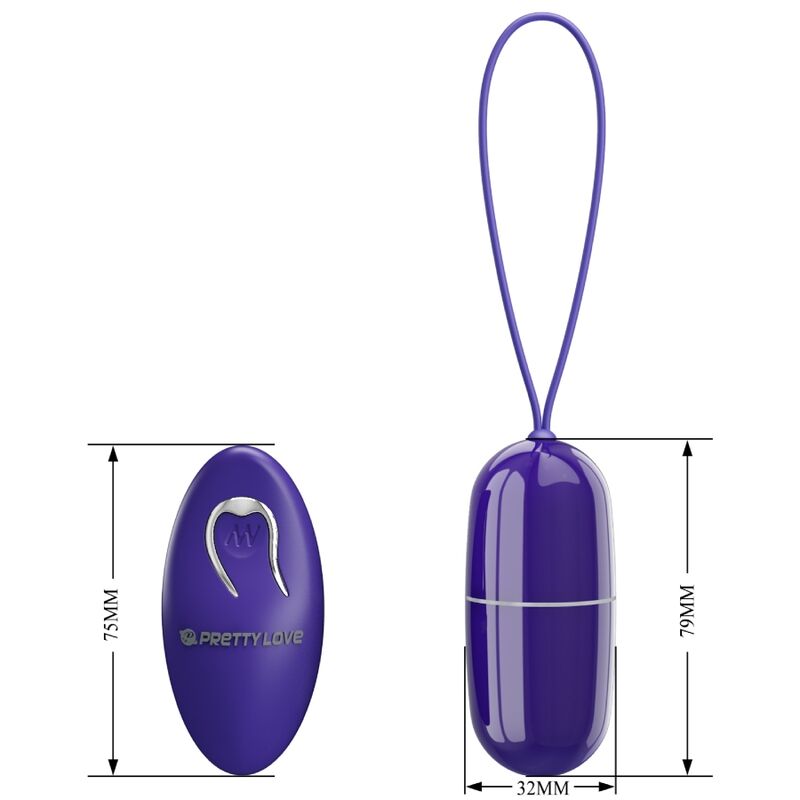 Ou Vibrator, Pretty Love - Arvin Youth, 12 Functii de Vibratie cu Telecomanda Wireless, Mov