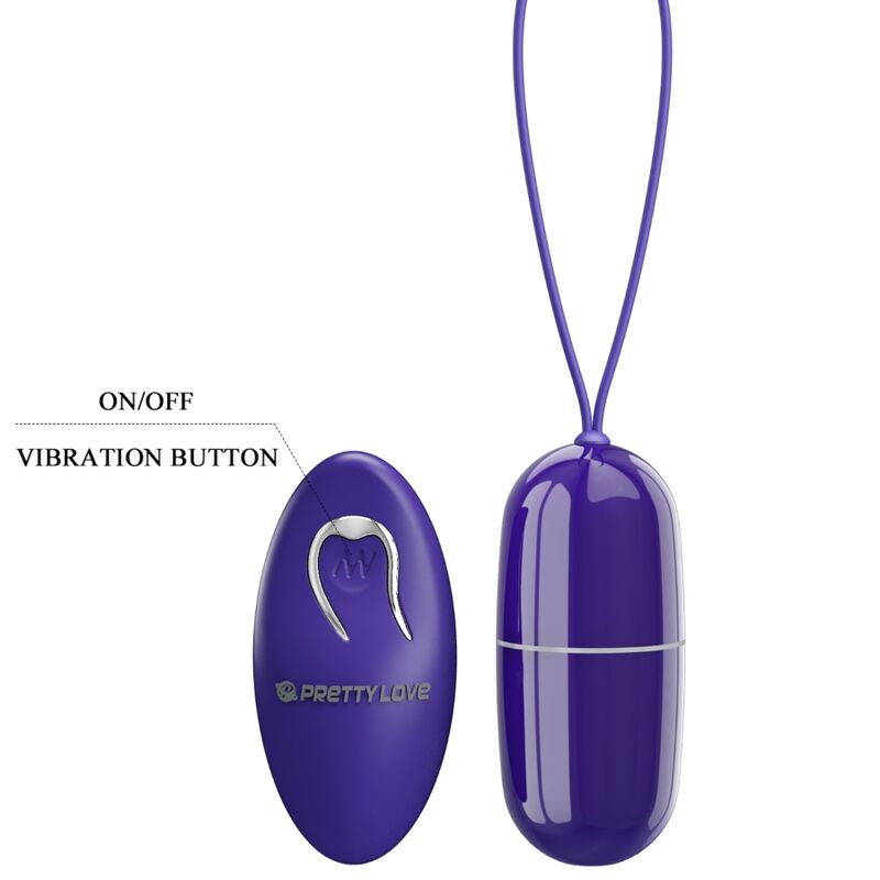 Ou Vibrator, Pretty Love - Arvin Youth, 12 Functii de Vibratie cu Telecomanda Wireless, Mov