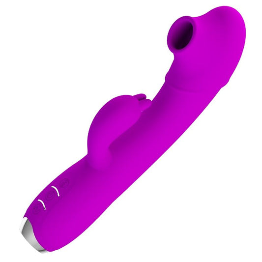 Vibrator-Sucker, Pretty Love, Regina Rechargeable Purple