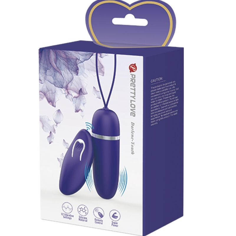 Bullet, Pretty Love - Darlene Youth, 12 Functii de Vibratie cu Telecomanda, Mini Violet
