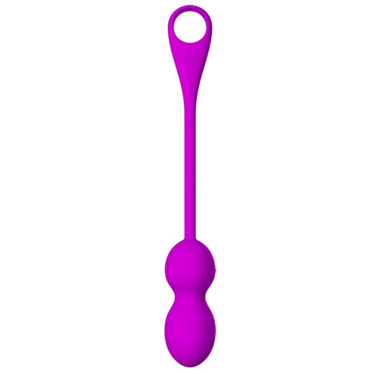 Bile Kegel cu Vibratii Reincarcabile, PRETTY LOVE - Elvira, 12 Functii, Mov