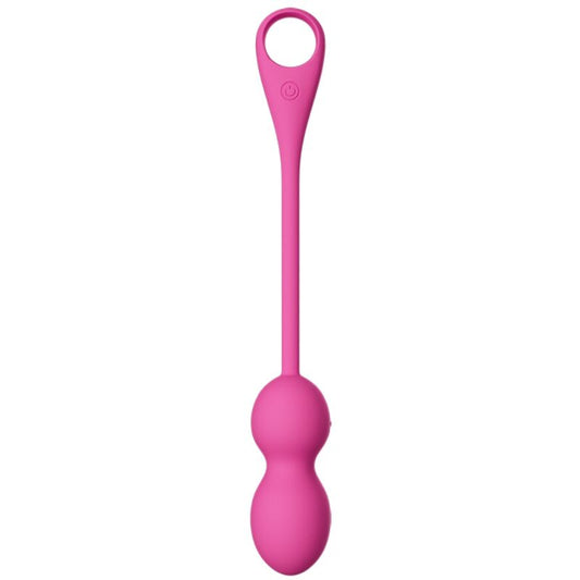 Bile Kegel cu Vibratii Reincarcabile, PRETTY LOVE - Elvira, 12 Functii, Roz