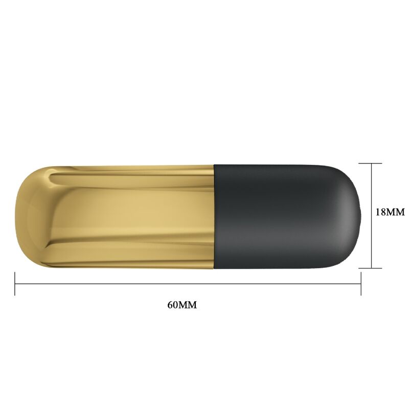 Vibrator Bullet, Pretty Love - Golden, Reincarcabil USB, Auriu