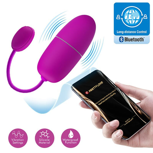 Ou Vibrator cu App, PRETTY LOVE - Nymph, Control de la Distanta, Mov