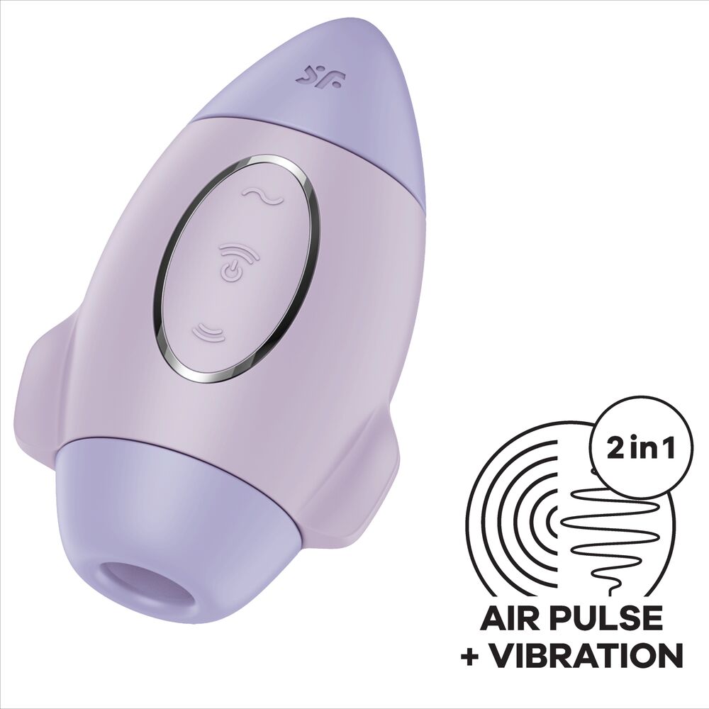 Vibrator, Satisfyer - Mission Control, Air Pulse si Vibratii, Small Lilac