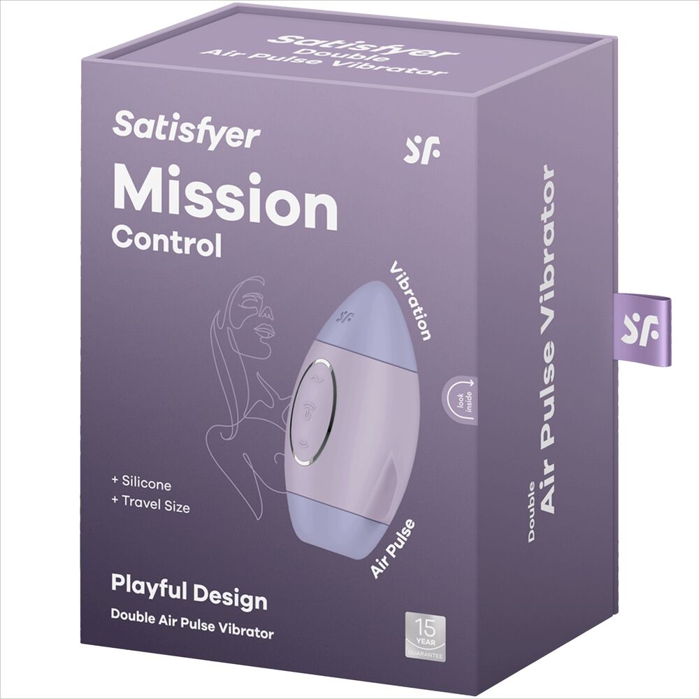 Vibrator, Satisfyer - Mission Control, Air Pulse si Vibratii, Small Lilac