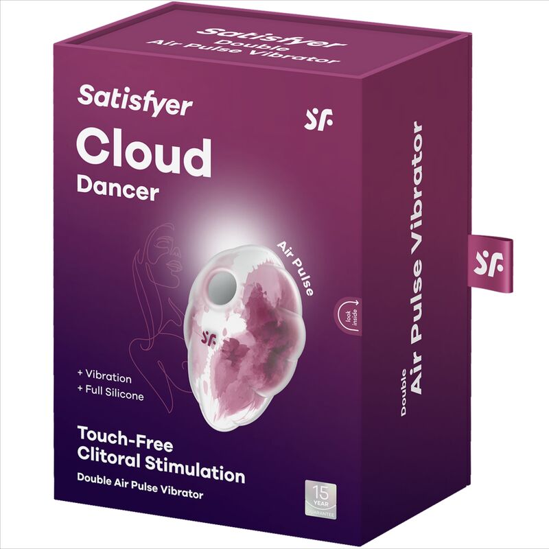Vibrator cu Aer, Satisfyer - Cloud Dancer, Unde de Presiune si Vibratii, Green