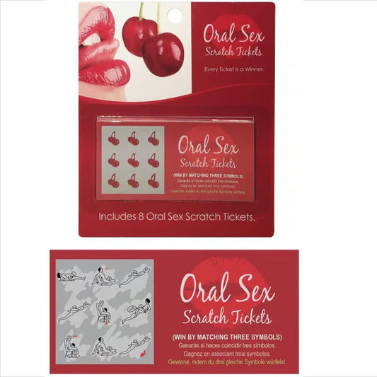 Joc de Cuplu cu Bilete Razuibile, KHEPER GAMES - Oral Sex Scratch and Win, 8 Bilete