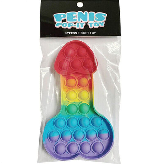 Jucarie Antistres Pop-It, KHEPER GAMES - Model Penis, Multicolor