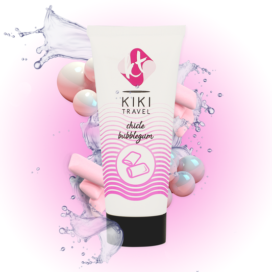 Lubrifiant pe Baza de Apa cu Aroma, KIKÍ TRAVEL - Guma Turbo, 50 ml