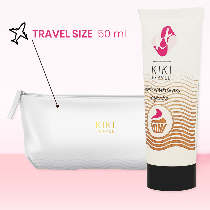 Lubrifiant, Kiki Travel - Cupcake, pe Baza de Apa, 50 ML