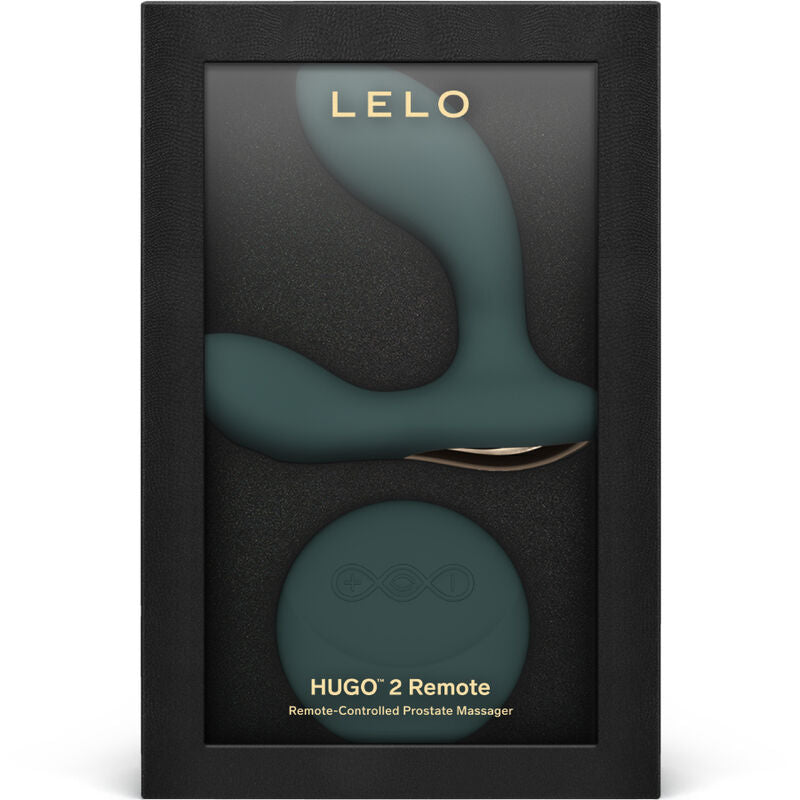 Vibrator Prostata, Lelo - Hugo 2, cu Telecomanda SenseMotion, Verde/Negru