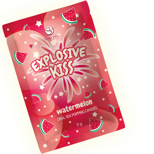 Bomboane Explozive pentru Sex Oral, SECRET PLAY - Aroma Pepene Verde, 9 g