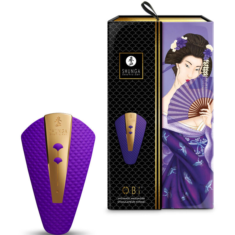 Vibrator Intim, Shunga - Obi, 10 Functii de Vibratie, Roz