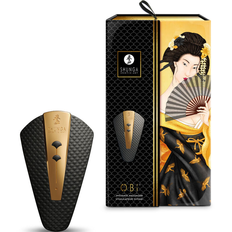 Vibrator Intim, Shunga - Obi, 10 Functii de Vibratie, Roz