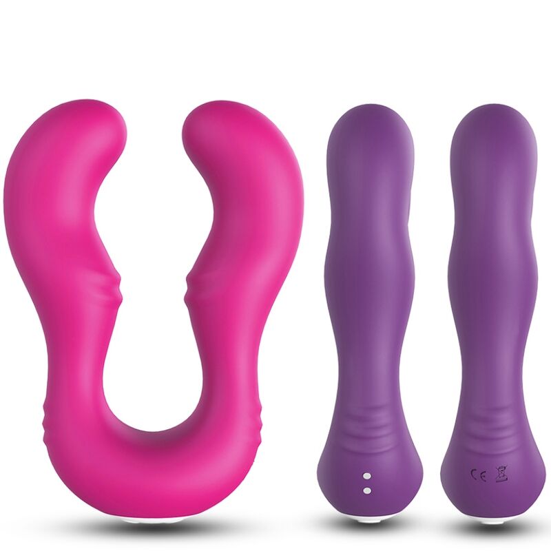 Vibrator Dublu cu Telecomanda, Armony - Seraph, 2x9 Moduri de Vibratie, Mov