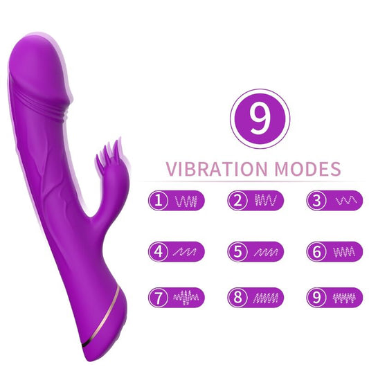 Dildo Vibrator, Armony, Rabbit Silicone Purple