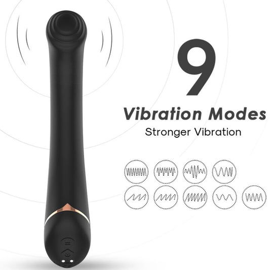 Vibrator Armony, Cap Falt din Silicon Negru