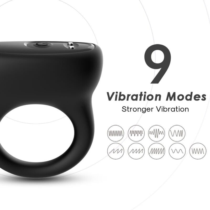 Inel Vibrator, Armony, 9 Moduri De Vibratie, Negru