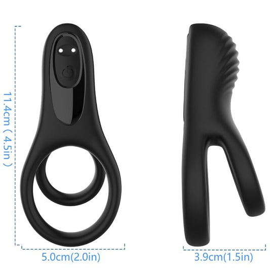 Vibrator cu dublu inel, Armony, Negru