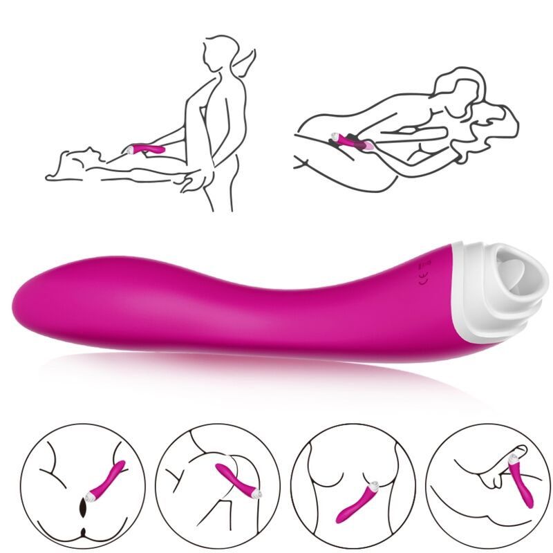 Vibrator Clitoris cu Suctiune, Armony - Fairyland, 9 Moduri de Vibratie si Suctiune, Roz