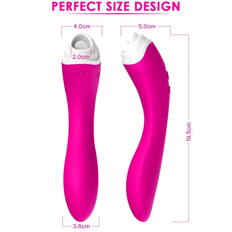 Vibrator Clitoris cu Suctiune, Armony - Fairyland, 9 Moduri de Vibratie si Suctiune, Roz
