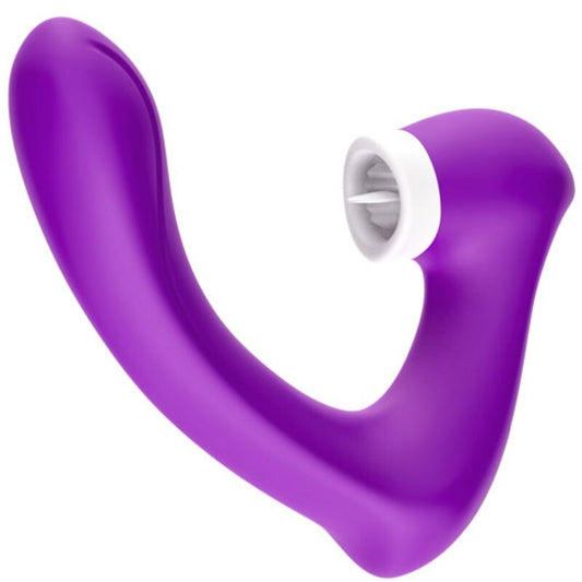 Vibrator, Armony, Secretkiss Licking Vibrating Clit & Curved Purple