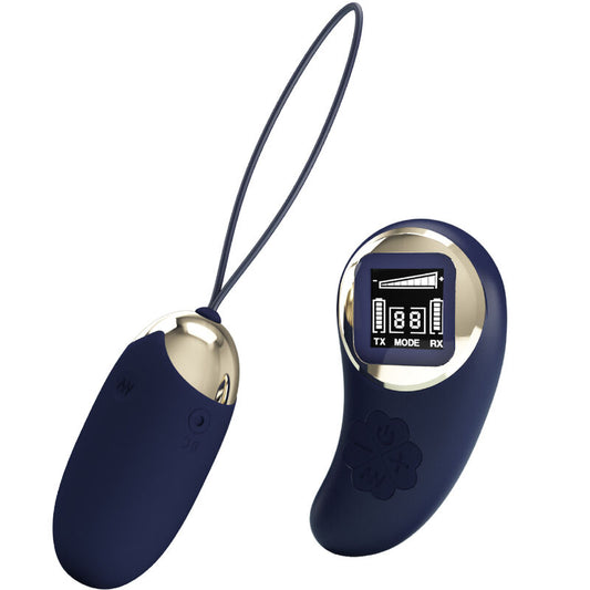 Vibrator Ou cu Telecomanda, PRETTY LOVE - Mina, 10 Functii, Albastru