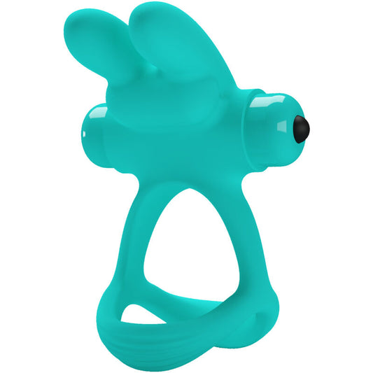 Inel pentru Penis Vibrator Rabbit, PRETTY LOVE - Dante, 10 Functii, Verde