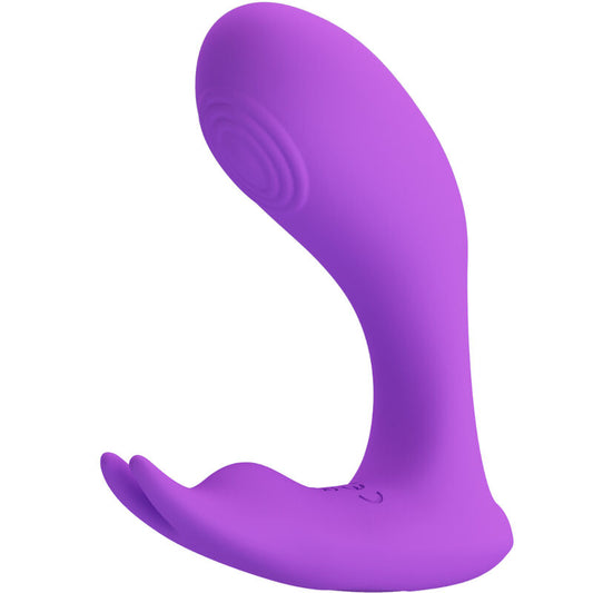 Vibrator cu Vibratie si Pulsatie cu Telecomanda, PRETTY LOVE - Idabelle, 12 Functii, Violet