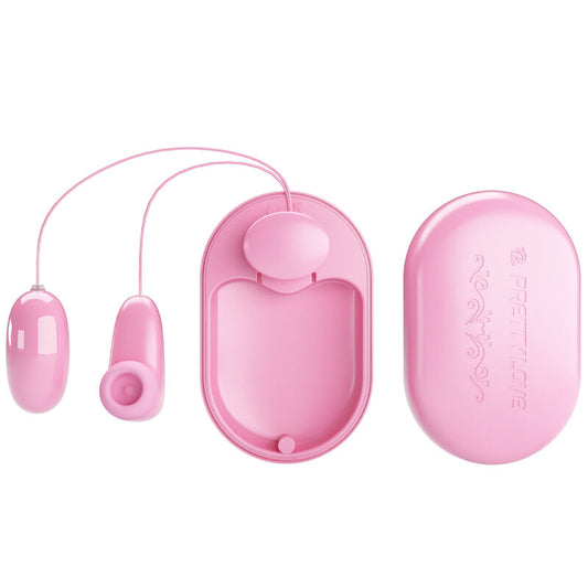 Vibrator Glont si Stimulator, PRETTY LOVE - Magic Box, Roz, 12 Moduri Vibratie + 7 Moduri Tapping