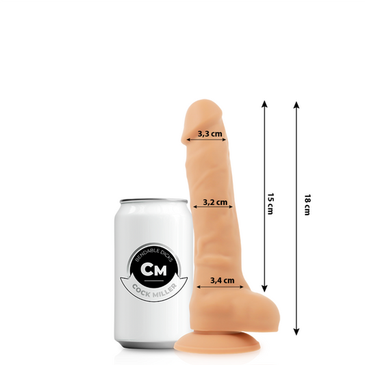 Dildo, Cock Miller, Silicone Density Articulable Cocksil 18 cm