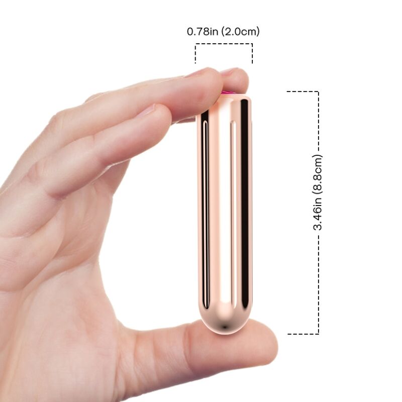 Vibrator Bullet, Armony - Warhead Remote Control, 9 Moduri de Vibratie, 2 CM x 8.8 CM Auriu