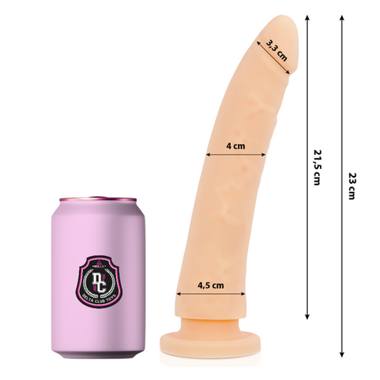 Dildo, DELTA CLUB - Toys Silicon Medical, Natural, 23 cm / O 4,5 cm