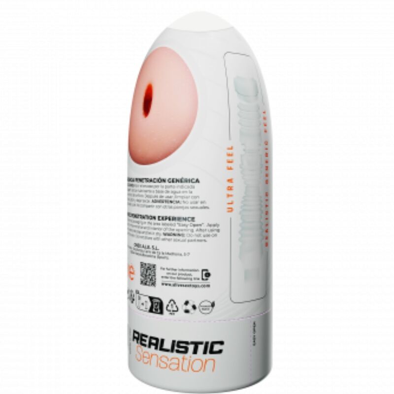 Masturbator Masculin, Alive - Flex, Recipient Flexibil, Marime M, 16 CM, D - 6 CM, Nud