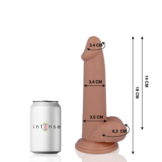 Dildo Realist, MR INTENSE - Nr. 10, Ventuza, 18 cm x 3,4 cm