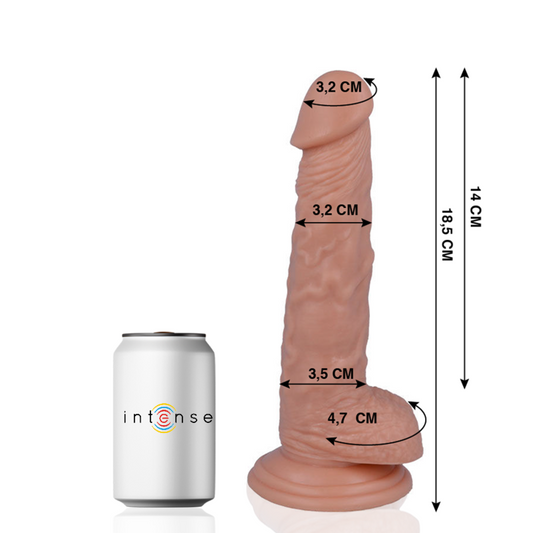 Dildo Realist, MR INTENSE - Nr. 13, Cauciuc si PVC, 18,5 x 3,2 cm