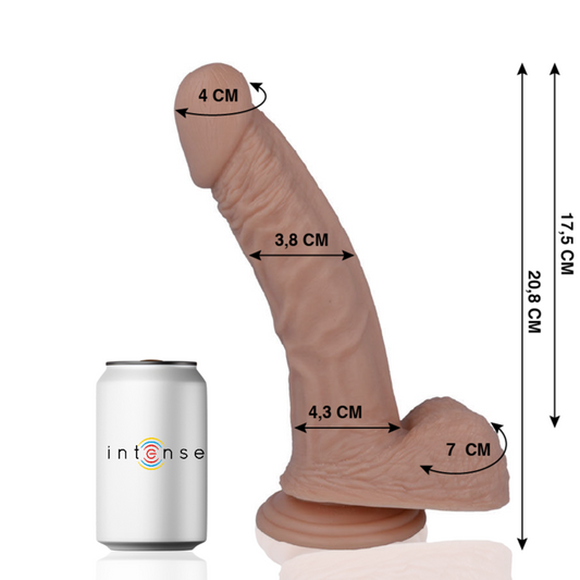 Dildo Realist, MR INTENSE - Nr. 23, cu Ventuza, 20,8 cm, Diametru 3,8 cm