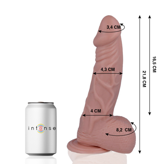 Dildo Realist, MR INTENSE - Nr. 25, cu Ventuza, 21,8 cm, Diametru 4,3 cm